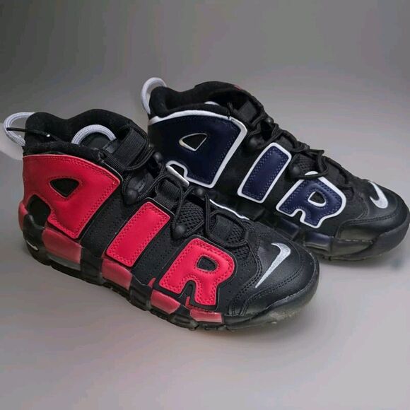 Nike Air More‎ Uptempo 96 'Split' Scottie Pippen [GS Sz 7Y] Black Red Blue NWOB - Picture 1 of 10